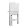 MaseiKar Over-The-Toilet Storage Cabinet with 2 Doors, Home Space-Saving Toilet Rack, Farmhouse Style for Bathroom, Restroom, Laundry - 4 of 4