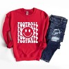 Simply Sage Market Women's Graphic Sweatshirt Football Smiley Face - 3 of 4