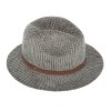 CTM Women's Chenille Ribbed Knit Fedora with Hatband - 2 of 4