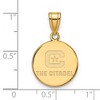 Black Bow Jewelry 14k Yellow Gold Plated Sterling Silver The Citadel Bulldogs NCAA Medium Pendant - 2 of 3