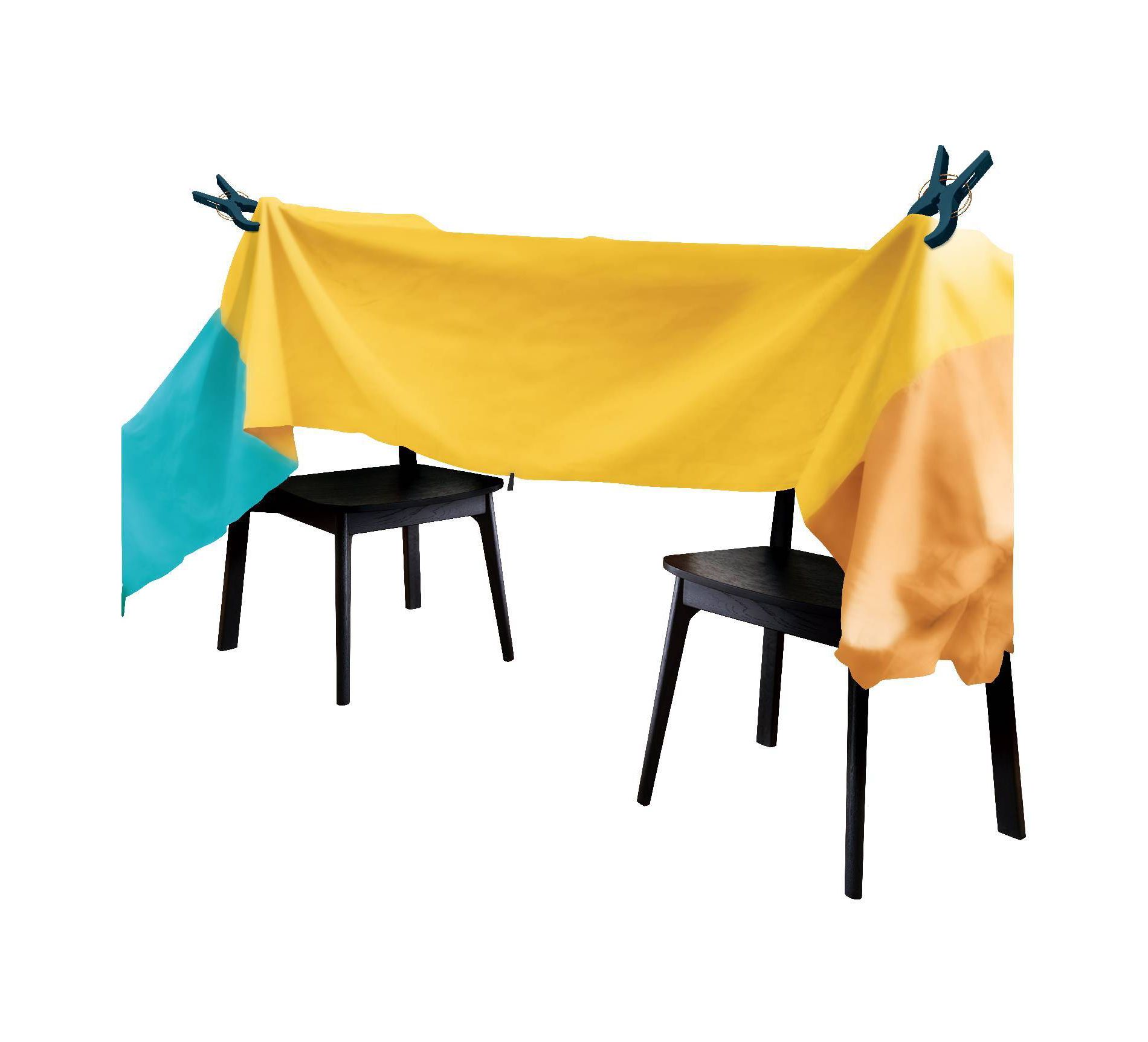 Playtopia Fort Building Tent Kit: Kids Play Frame for Outdoor Fun
