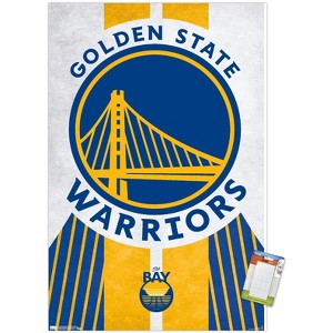 Trends International NBA Golden State Warriors - Logo 19 19 Unframed Wall Poster Prints - 1 of 4