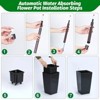 2 Pack Tall Planter with Drainage Holes＆Water Level Monitor＆Inner Bucket - 3 of 4