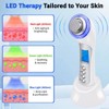 Ultrasonic Facial Massager with Red Light, Deep Pore Cleanser, Ion Skincare Booster & LED Therapy, Face Lifting Beauty Tool for Women, White - 4 of 4