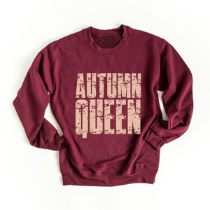 Autumn Queen Block Distressed - Women's Graphic Sweatshirt - 1 of 4