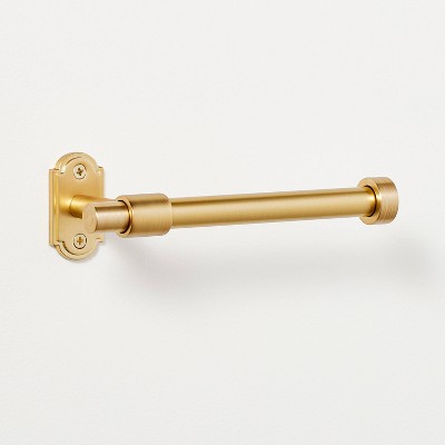 Classic Metal Wall-Mount Toilet Paper Holder Brass Finish - Hearth & Hand™  with Magnolia