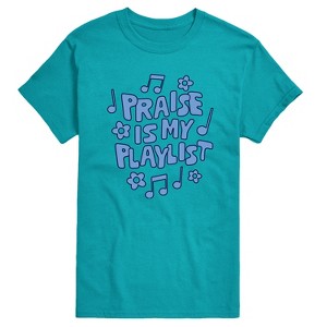 Men's - Instant Message - Praise Is My Playlist Short Sleeve Graphic T-Shirt - 1 of 4
