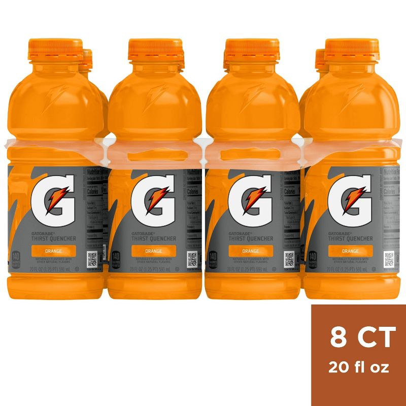 Gatorade Orange Sports Drink - 8pk/20 fl oz Bottles, 1 of 9
