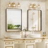Apmir 20 in. W x 28 in. H Rectangular Aluminum Alloy Framed and Tempered Glass Wall Mirror in Matte Black - 2 of 4