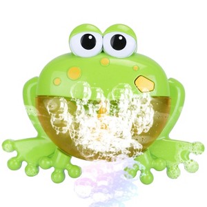 Babyluv"Frog Musical Bubble Bath Maker – Fun Toddler Bath Toy with Music & Bubbles for Bathtub Play"Red&Green - 1 of 4