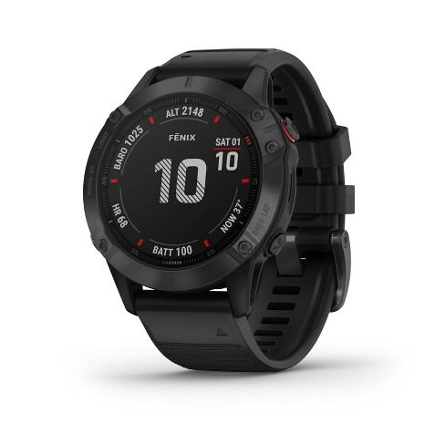 Garmin Fenix 7 Pro Sapphire Solar Edition Carbon Gray Dlc Titanium With  Black Band : Target