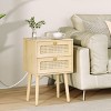 Accent Cabinet Modern with USB Ports and 2 Drawers for Bedroom or Living Room - 3irtyhousy - 2 of 4