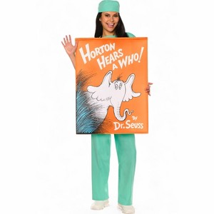 Dr. Seuss Horton Hears A Who Book Cover Adult Costume - 1 of 2