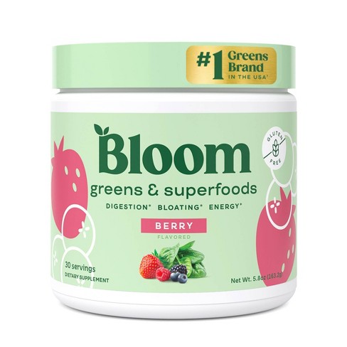 Bloom Nutrition Greens And Superfoods Powder - Berry - 30ct : Target