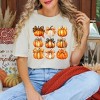 Simply Sage Market Women's Coquette Fall Pumpkin Chart Short Sleeve Garment Dyed Tee - 2 of 4