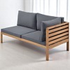 6-Piece Outdoor Acacia Wood Sofa Set with Cushions, Modular Patio Conversation Set for Garden, Gazebo, Balcony, or Courtyard - 4 of 4