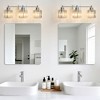 POWLIG 22" 3-Light Chrome Vanity Light with Crystal Shades - Modern Dimmable Bathroom Lighting - 4 of 4