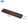 Unique Bargains Wooden Smooth Surface Elegant Finish Paperweight Black 2 Pcs - 2 of 4