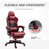 Okak High-Back Gaming Chair with Headrest, Computer Chair with Lumbar Support and Footrest, Office Chair for Study, Reading Room - 3 of 4