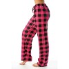 Just Love Womens Buffalo Plaid Knit Jersey Pajama Pants Buffalo Check - image 2 of 3