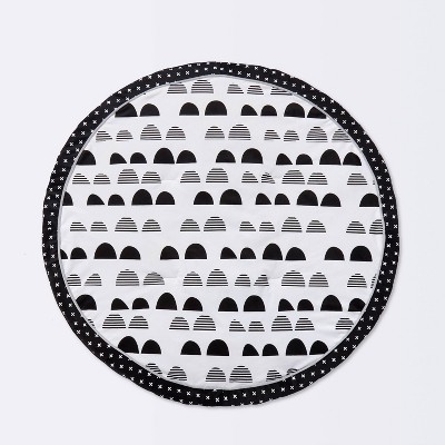 Black and white store baby activity mat