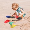 Probe Hues 6-Piece Kids Beach Tools Metal Wooden Handle Safe Gardening Set - 3 of 3
