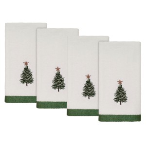 Avanti Linens Trees 4-Pack Fingertip Towel Set - 1 of 3