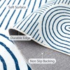 Lahome Abstract Washable Rugs Non Slip Soft Living Room Rugs Ultra-Thin Rainbow Bedroom Rug Non Skid Rug Backing Accent Carpet for Room Office - 4 of 4