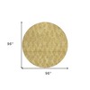 Gold Taupe And Beige Geometric Washable Indoor Outdoor Area Rug - 3 of 4