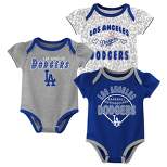 MLB Los Angeles Dodgers Infant Girls' 3pk Bodysuits