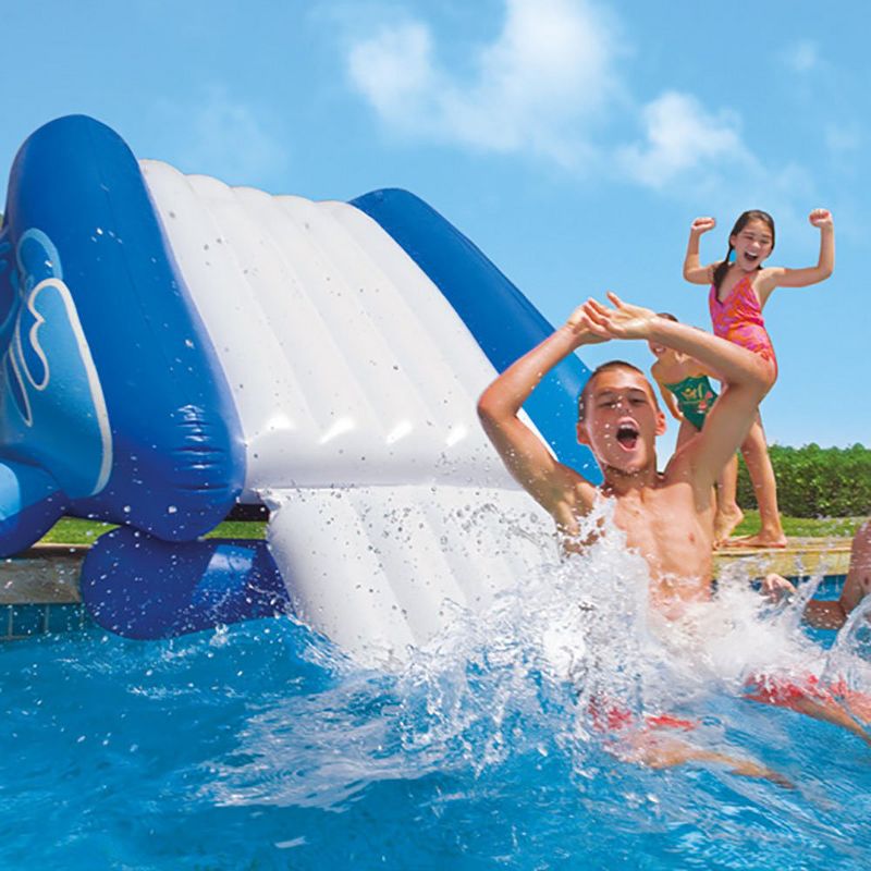 Intex Inflatable Swimming Pool Water Slide, Blue (2 Pack) & Intex Repair Kit, 4 of 7