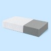 Side Cube - Pillow Cube: Firm Memory Foam, Side Sleeper Support, Machine Washable Cover - 2 of 4