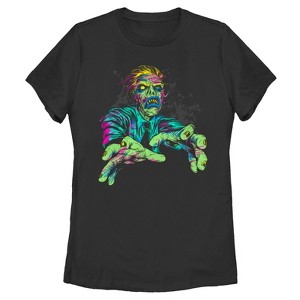 Women's Lost Gods Halloween Zombie Attack T-Shirt - 1 of 3