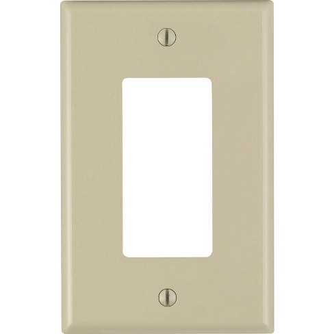 Leviton Ivory 1 gang Nylon Decorator Wall Plate (Pack of 20) - image 1 of 1