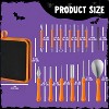 Joyfy 12 Pcs Halloween Pumpkin Carving Kit with Handbag, 12 Stainless Steel Double-sided Sculpting Tools for DIY Kids Party Decor Craft Supplies - 4 of 4