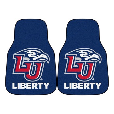 NCAA Liberty Flames Carpet Car Mat Set - 2pc