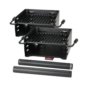 Pilot Rock Park Style Steel Outdoor BBQ Charcoal Grill and Post - 1 of 4