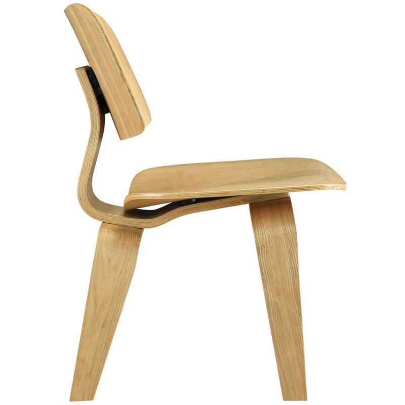 Fathom Dining Wood Side Chair Natural - Modway, 4 of 7