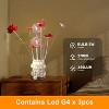 YONWAY  Crystal Rose Flower Figurine,Glass Flower Bouquet Ornament,Glass Rose Flower Gift for Mother's Day Valentine's Christmas Wedding. - 2 of 4