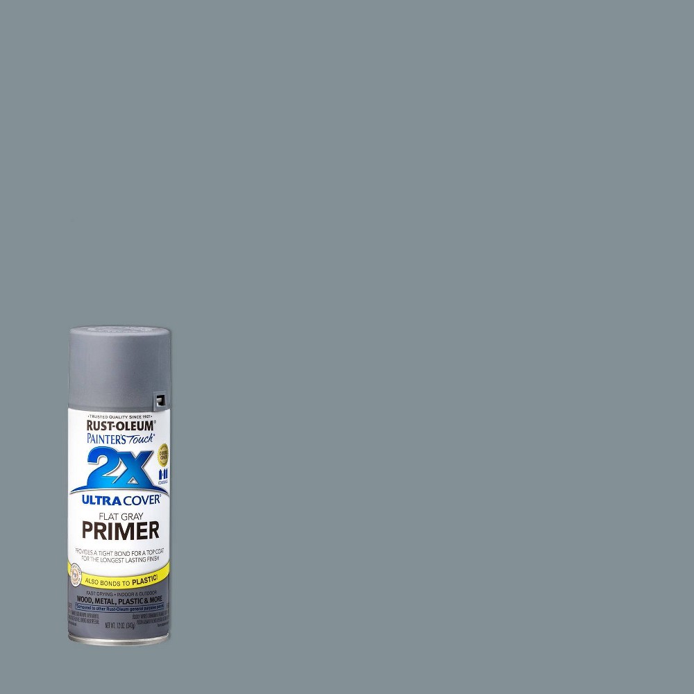 Photos - Paint / Enamel Rust-Oleum 12oz 2X Painter's Touch Ultra Cover Flat Primer Spray Paint Gra 