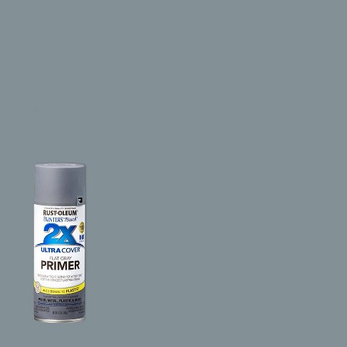 Rust-Oleum 12oz 2X Painter's Touch Ultra Cover Flat Primer Spray Paint Gray - image 1 of 4