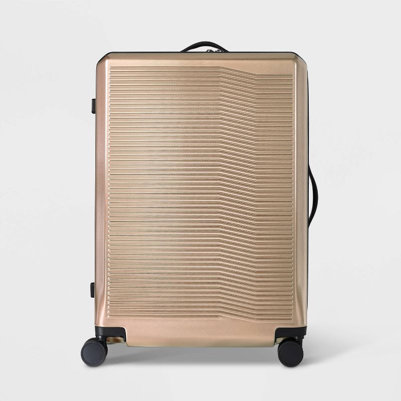 Signature Hardside Large Checked Spinner Suitcase - Open Story™, 1 of 16