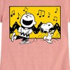 Girls' - Peanuts - Charlie And Snoopy Dance Time Fitted Short Sleeve Graphic T-Shirt - 2 of 4