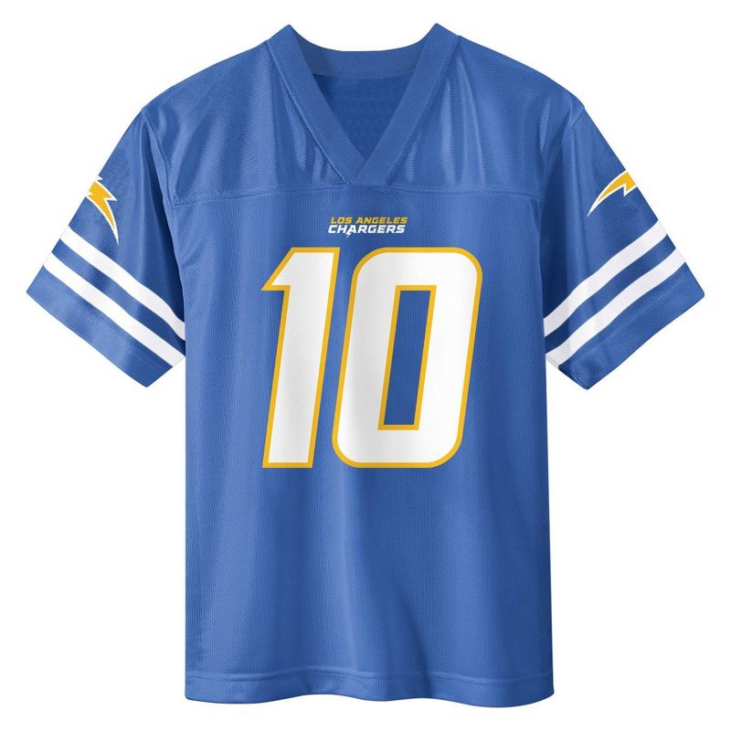 NFL Los Angeles Chargers Boys' Short Sleeve Herbert Jersey, 2 of 4