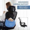 NicBex Adjustable Office Chair Modern Removable Ergonomic Computer Chair with Casters, Arms, Headrest and Lumbar Support for Office, Study - 3 of 4