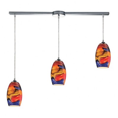 Elk Home Surrealist 3 - Light Pendant in  Polished Chrome