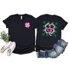 Simply Sage Market Women's Lucky Clover Checkered Front and Back Short Sleeve Graphic Tee - 2 of 2