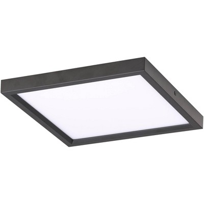 Minka Lavery Modern Ceiling Light Flush Mount Fixture 11" Coal Steel Acrylic Diffuser Decor for Bedroom Kitchen Living Room House