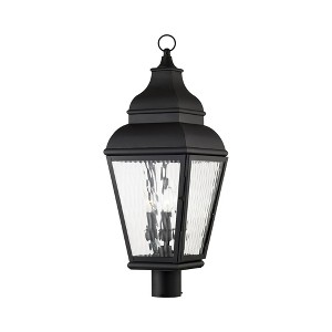 Livex Lighting Exeter 3 - Light Post Light in  Black - 1 of 2