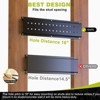 Hausource 48in Garden Tool Organizer Garage Storage Rack, Black - 3 of 4